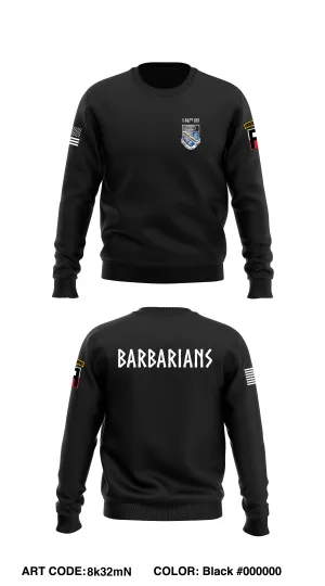1-307 Infantry  Core Men's Crewneck Performance Sweatshirt - 8k32mN