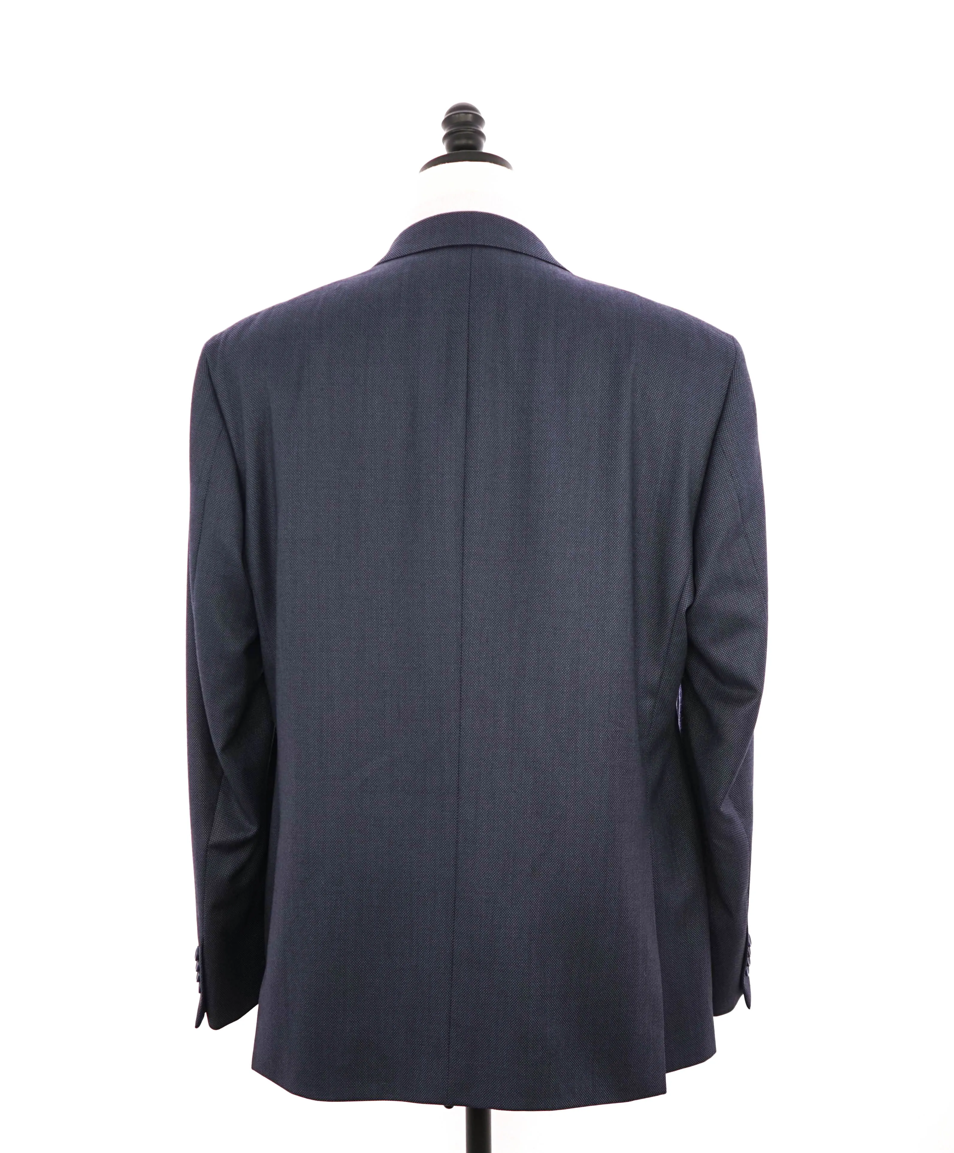 $1,295 ERMENEGILDO ZEGNA - By SAKS FIFTH AVENUE "Modern" Blue Birdseye Suit - 46R