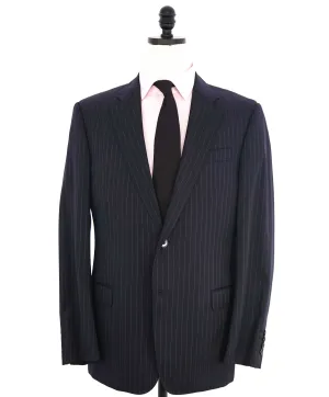 $1,895 ARMANI COLLEZIONI - Chalk Striped *G LINE* Notch Lapel Suit - 42R