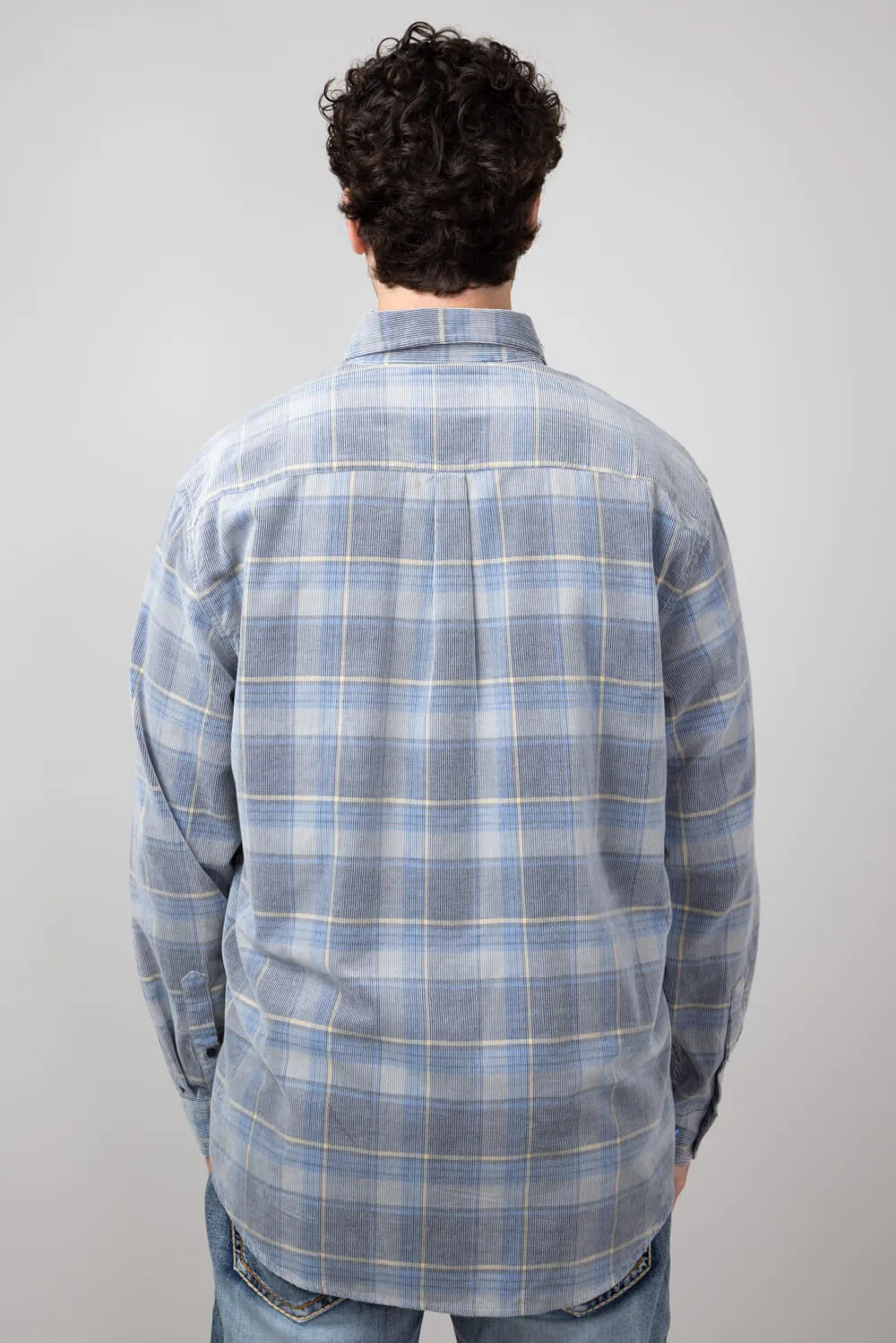 1897 Legends Corduroy Shirt for Men in Ecru Blue | 361-ECRUMULTI SMU