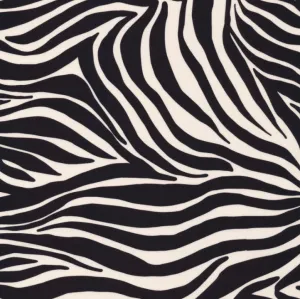 44"- 45" - Zebras | Zebra Stripes Black