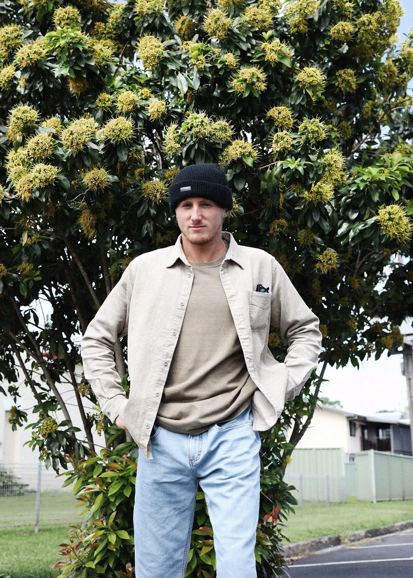 Afends Mens Faint - Hemp Corduroy Long Sleeve Shirt