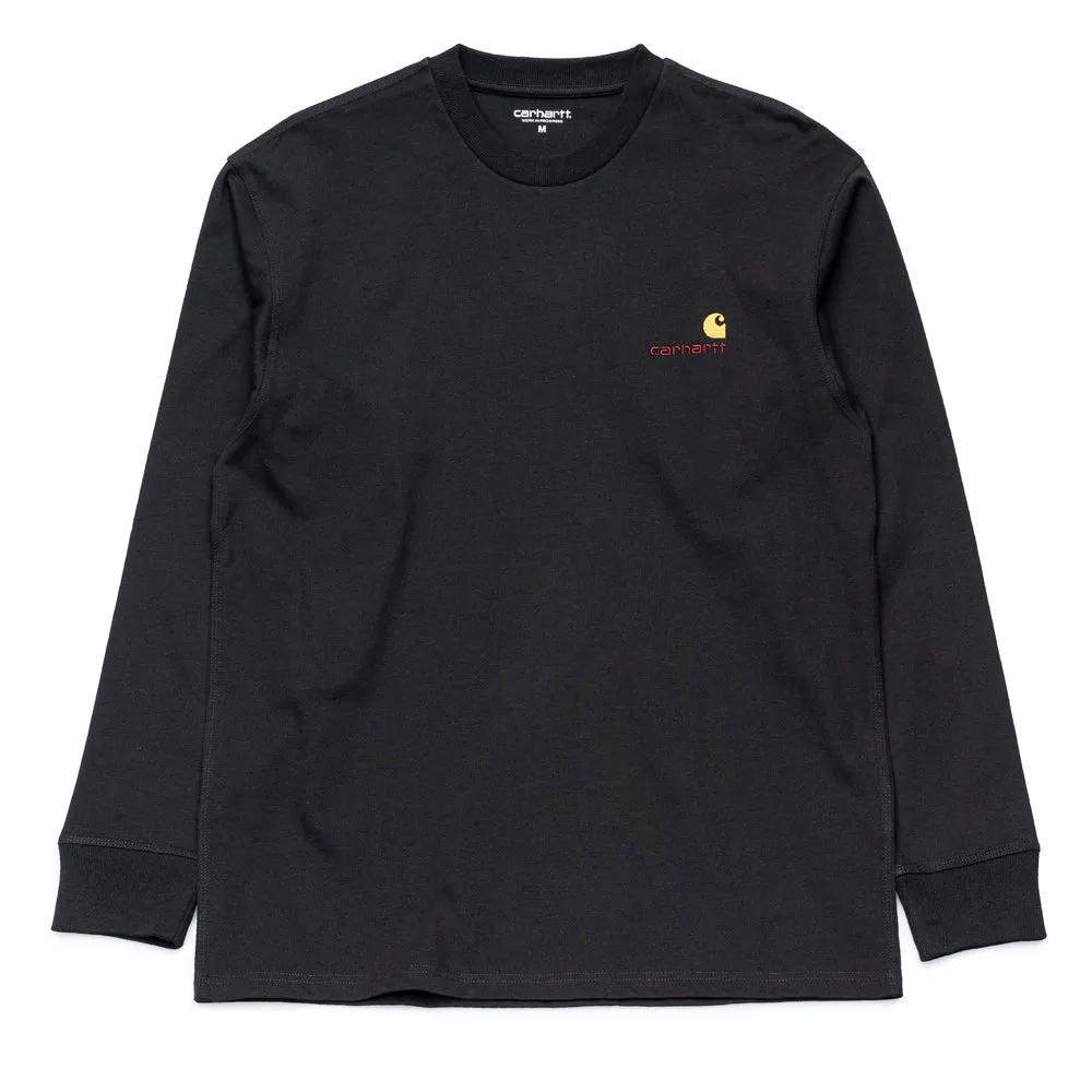 American Script L/S Tee | Black