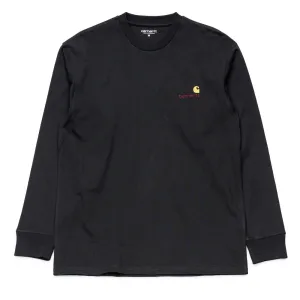 American Script L/S Tee | Black