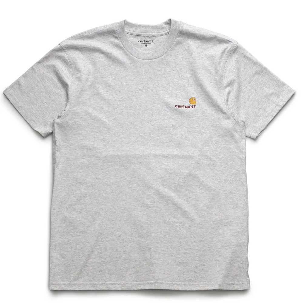 American Script Tee | Grey Heather