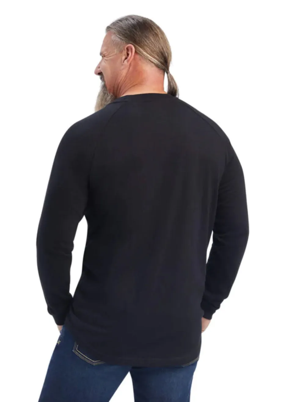 Ariat® Men's Rebar Cotton Strong Black T-Shirt 10041458