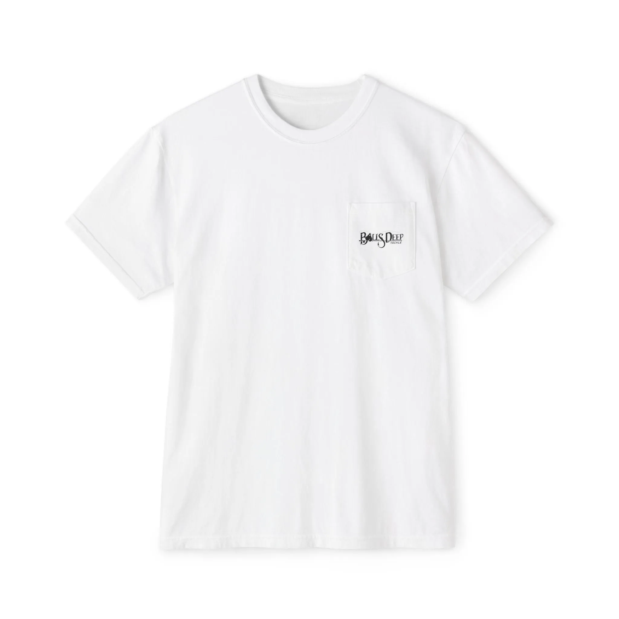 Balls Deep Tackle Signature Logo Pocket Tee (Comfort Colors)