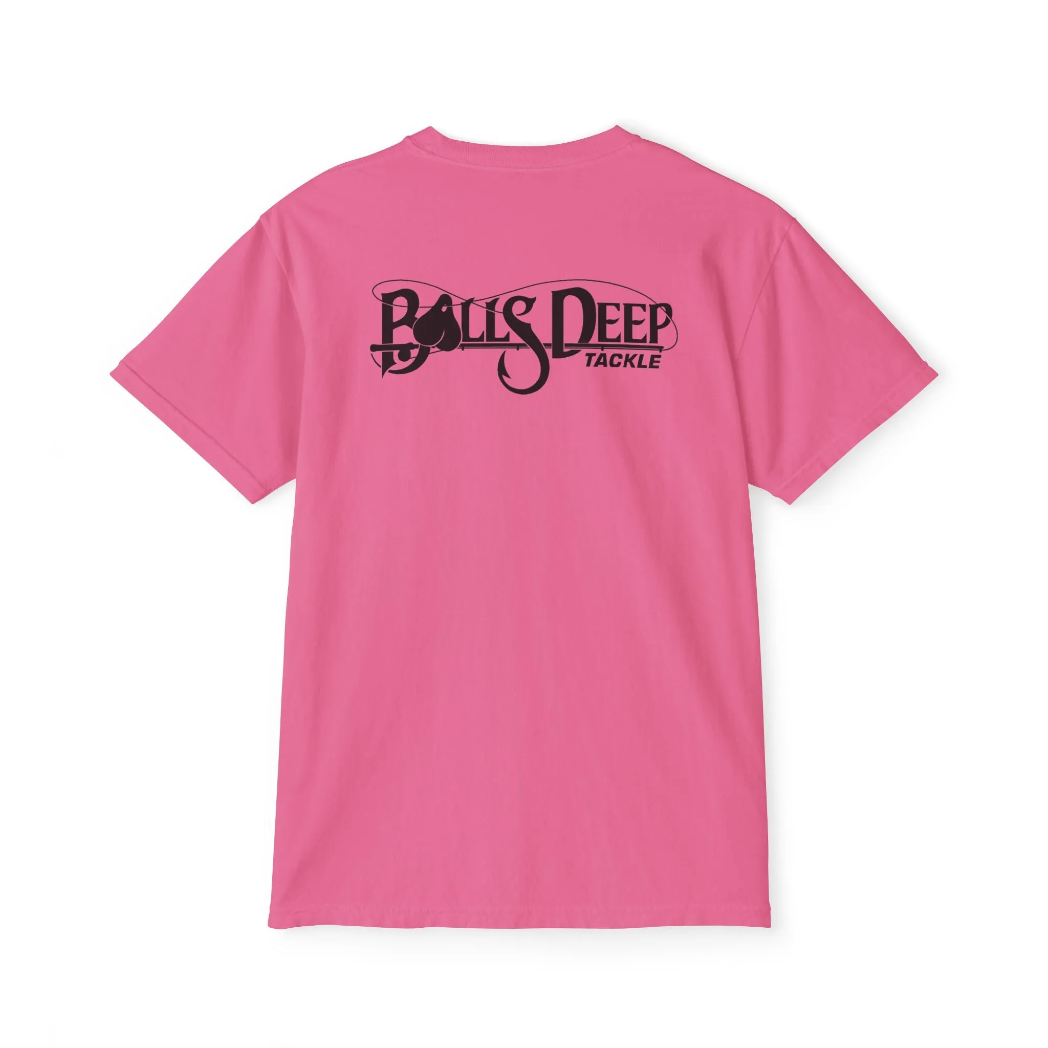 Balls Deep Tackle Signature Logo Pocket Tee (Comfort Colors)