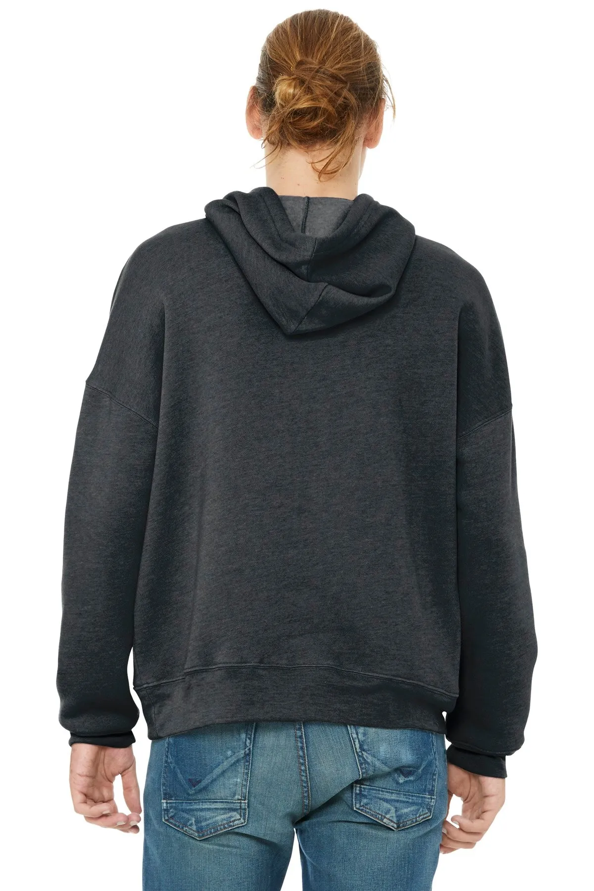 BELLA CANVAS  Unisex Sponge Fleece Pullover DTM Hoodie. BC3729 Dark Grey Heather