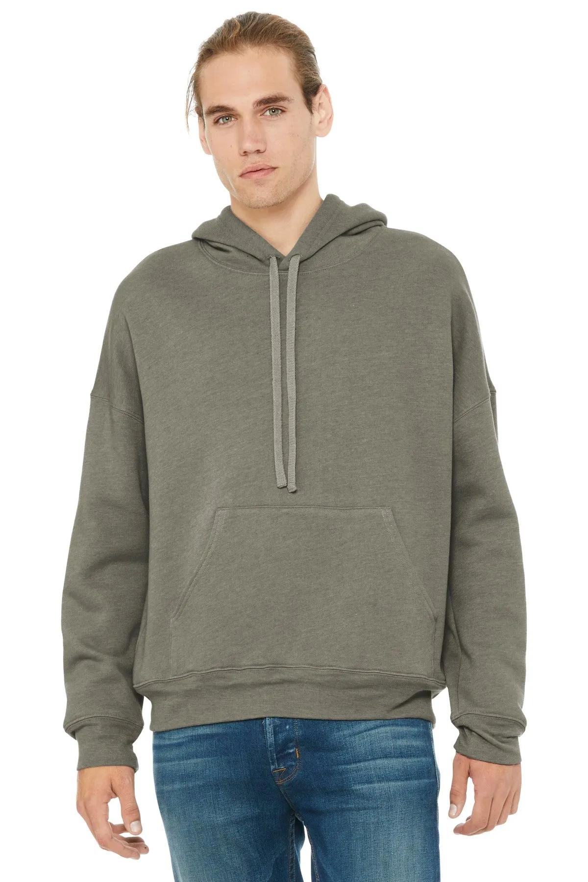 BELLA CANVAS  Unisex Sponge Fleece Pullover DTM Hoodie. BC3729 Heather Stone