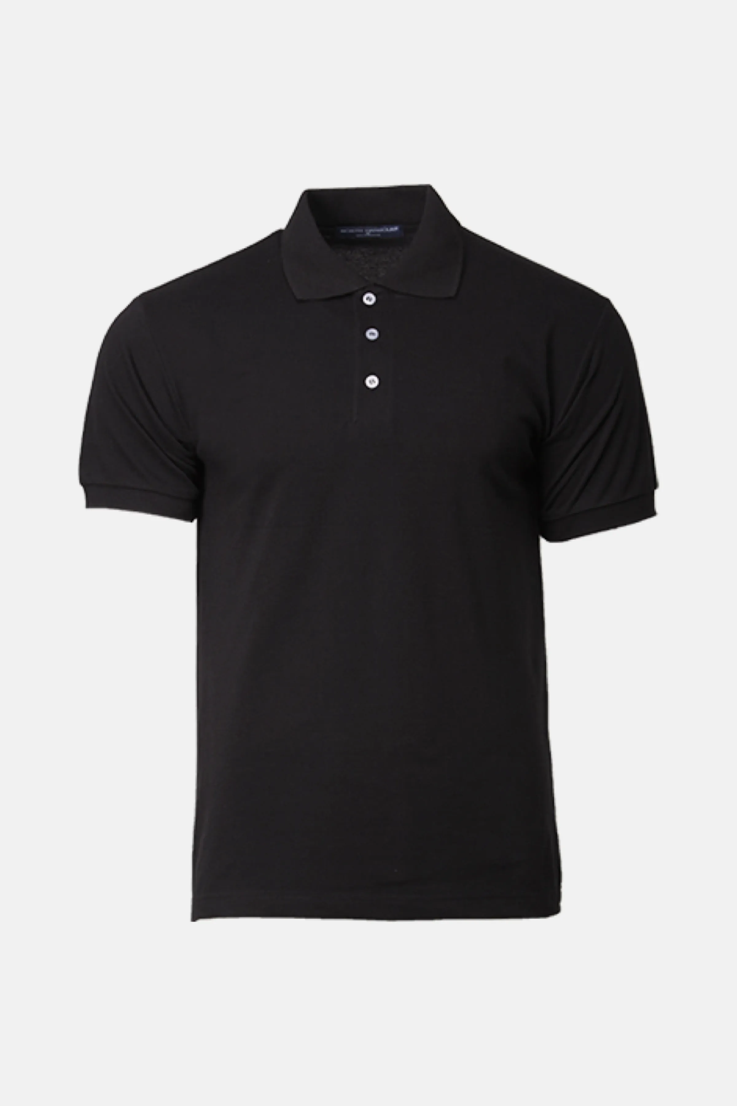 Black Soft-Touch Polo T-Shirt