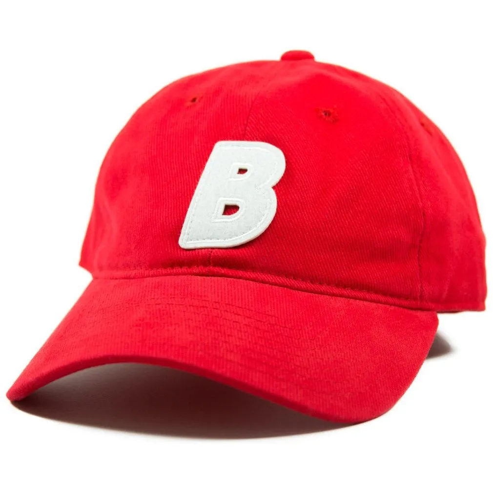 Bled Letter Patch Cap - Red Corduroy