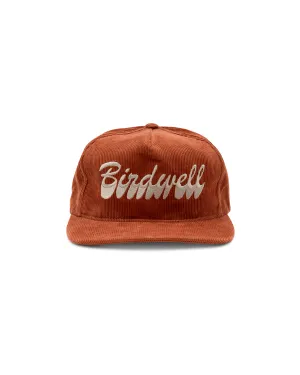 Brushstroke Cord Hat - Rust