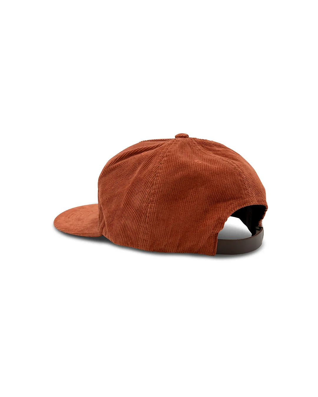 Brushstroke Cord Hat - Rust