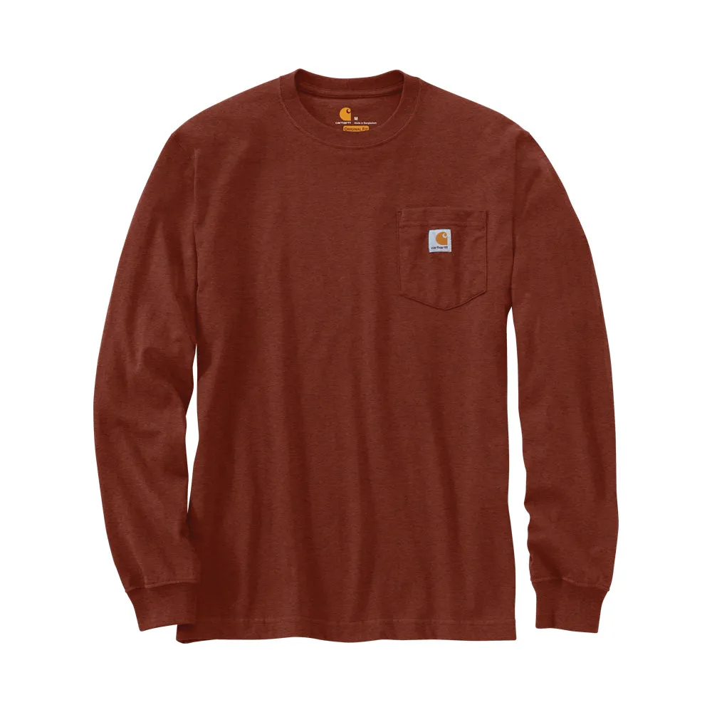 Carhartt Men's Long Sleeve Pocket T-Shirt_Iron Ore Heather