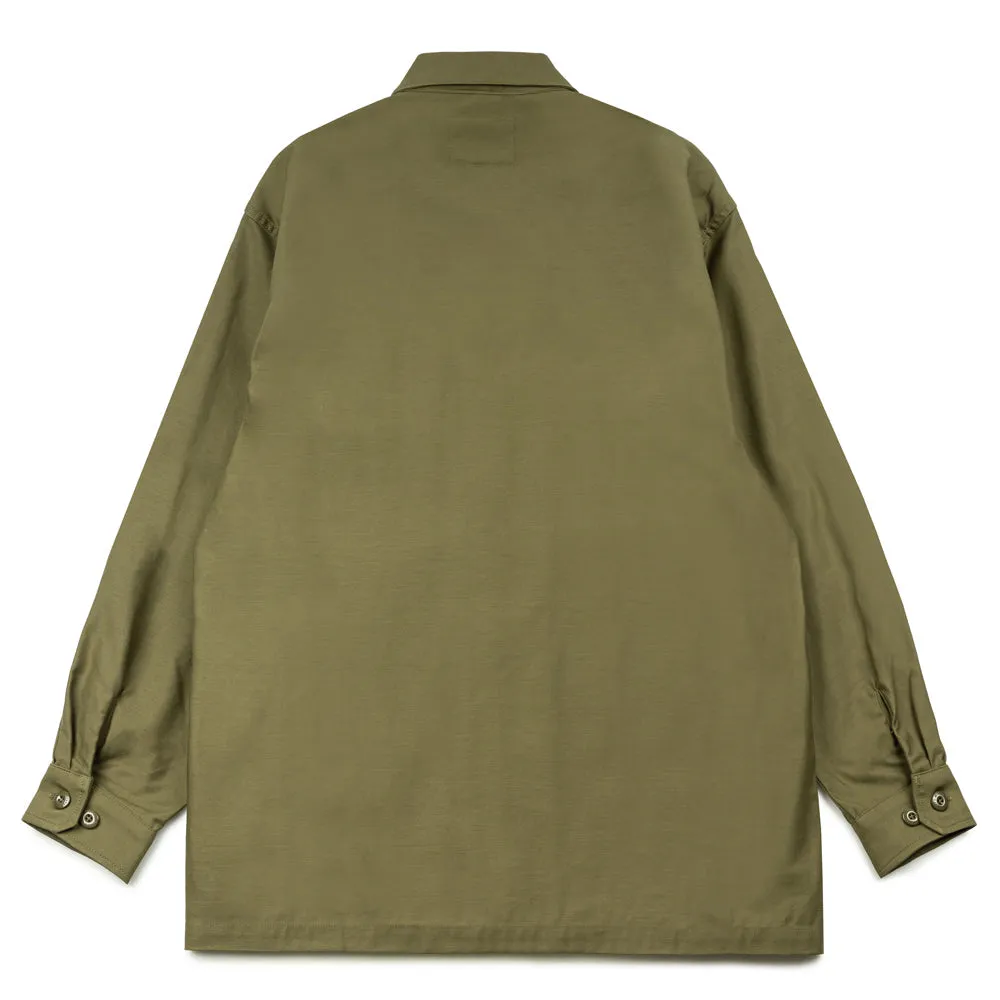 CBW / LS / Cotton. Satin | Olive Drab