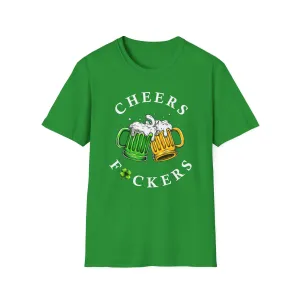 Cheers F🍀uckers Deluxe Green Tee (Unisex)