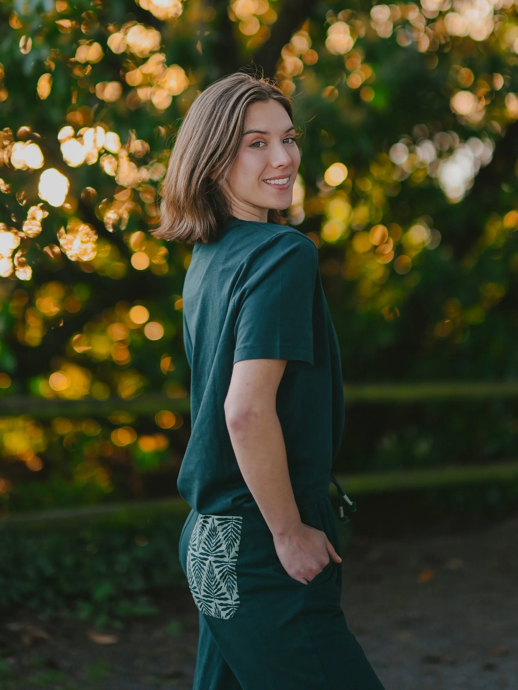 Chevron Fern Pocket Tee