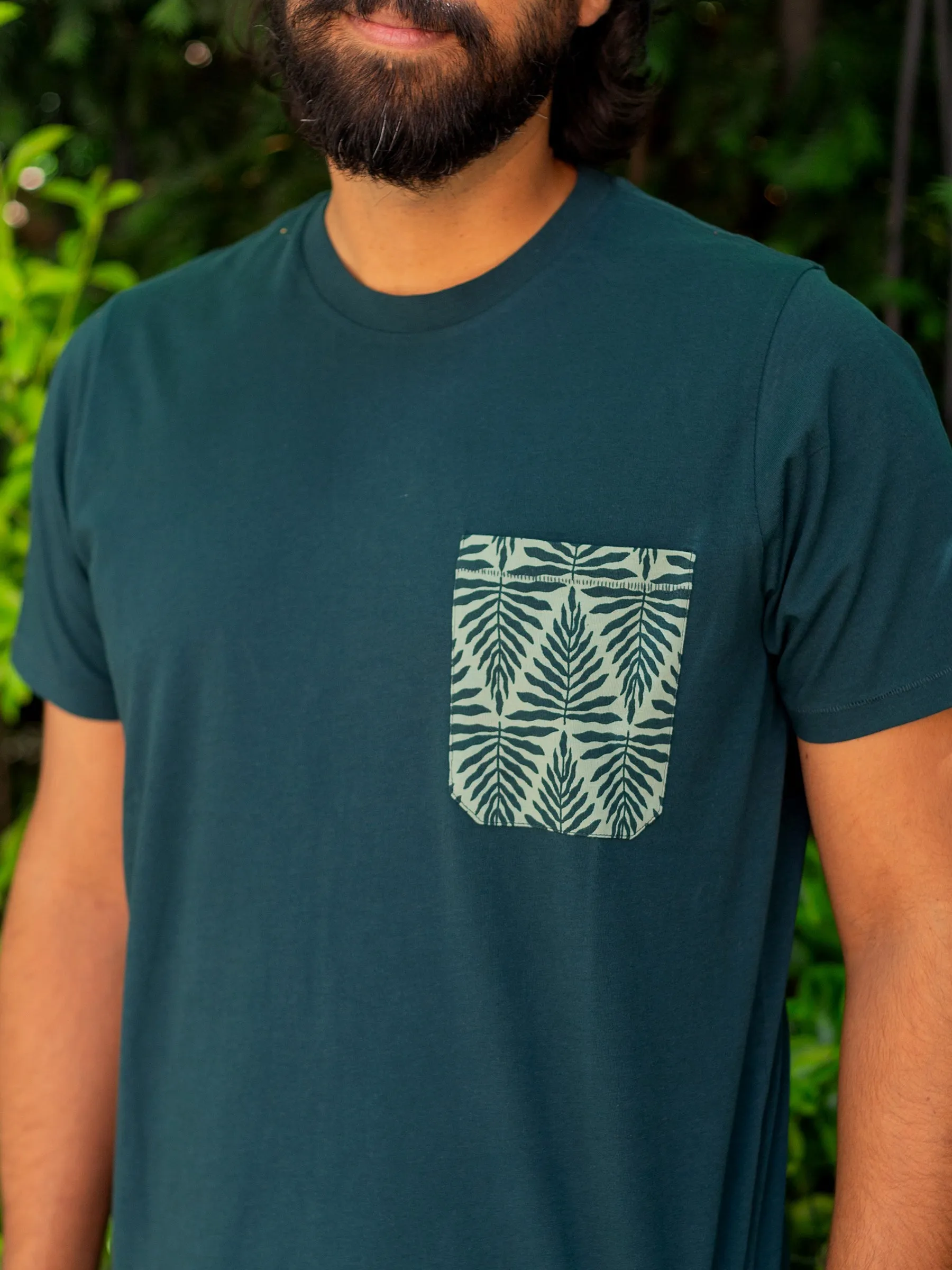 Chevron Fern Pocket Tee