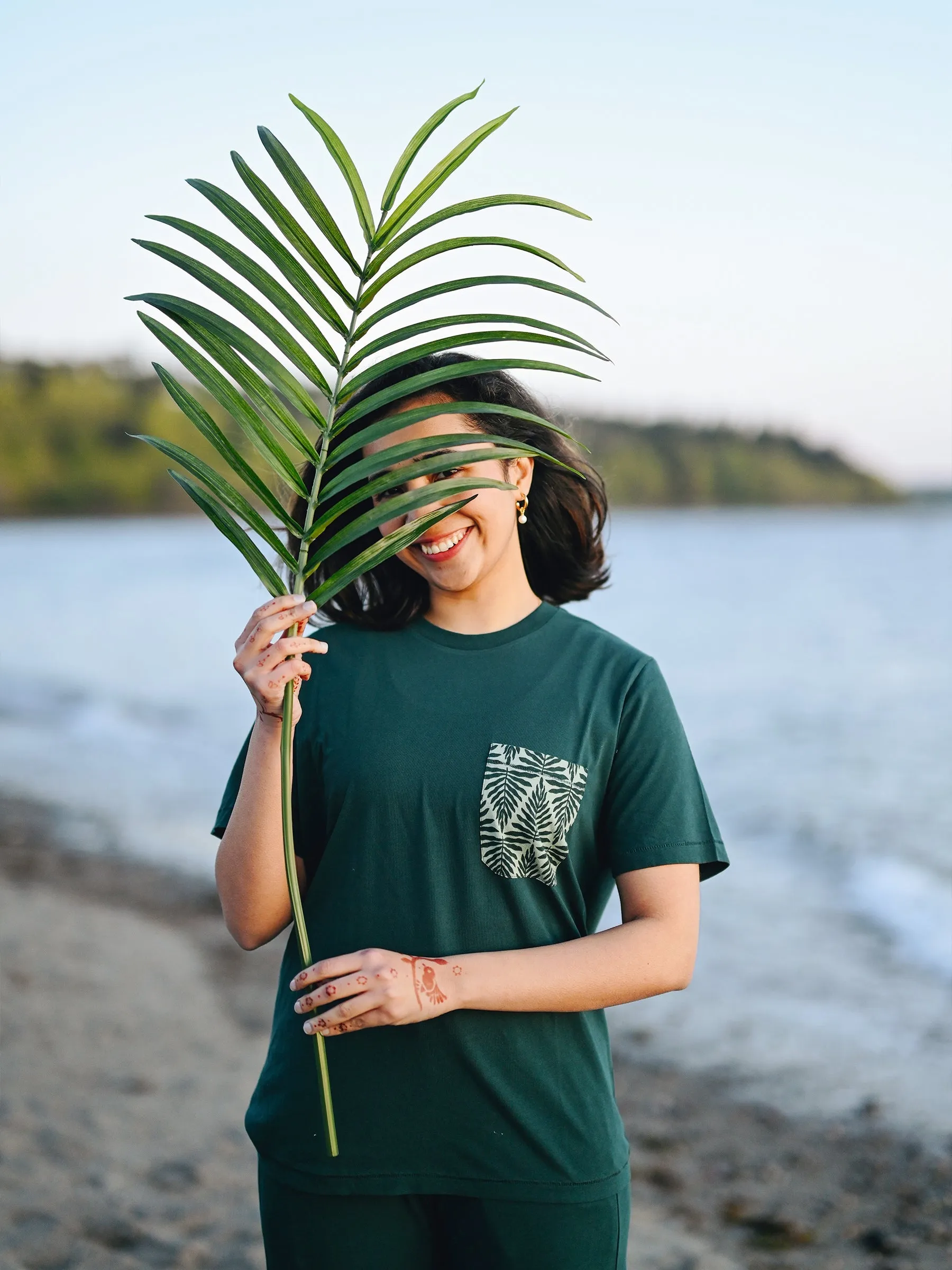 Chevron Fern Pocket Tee