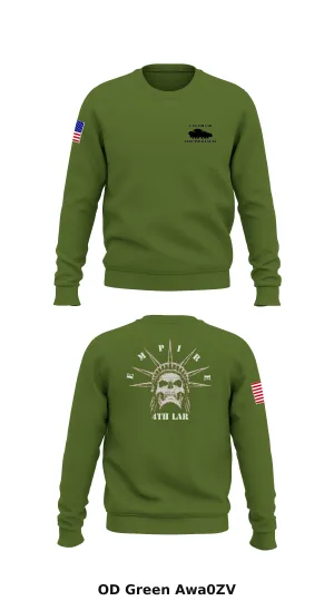 Co E 4th LAR Bn. Core Men's Crewneck Performance Sweatshirt - Awa0ZV