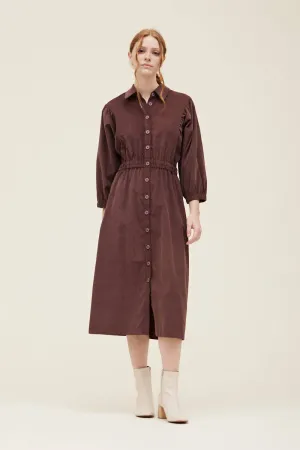 CORDUROY COLLAR DRESS