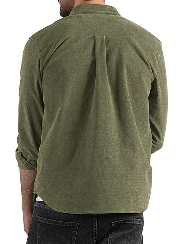 Corduroy Men's Shirt for Smart-Casual Look