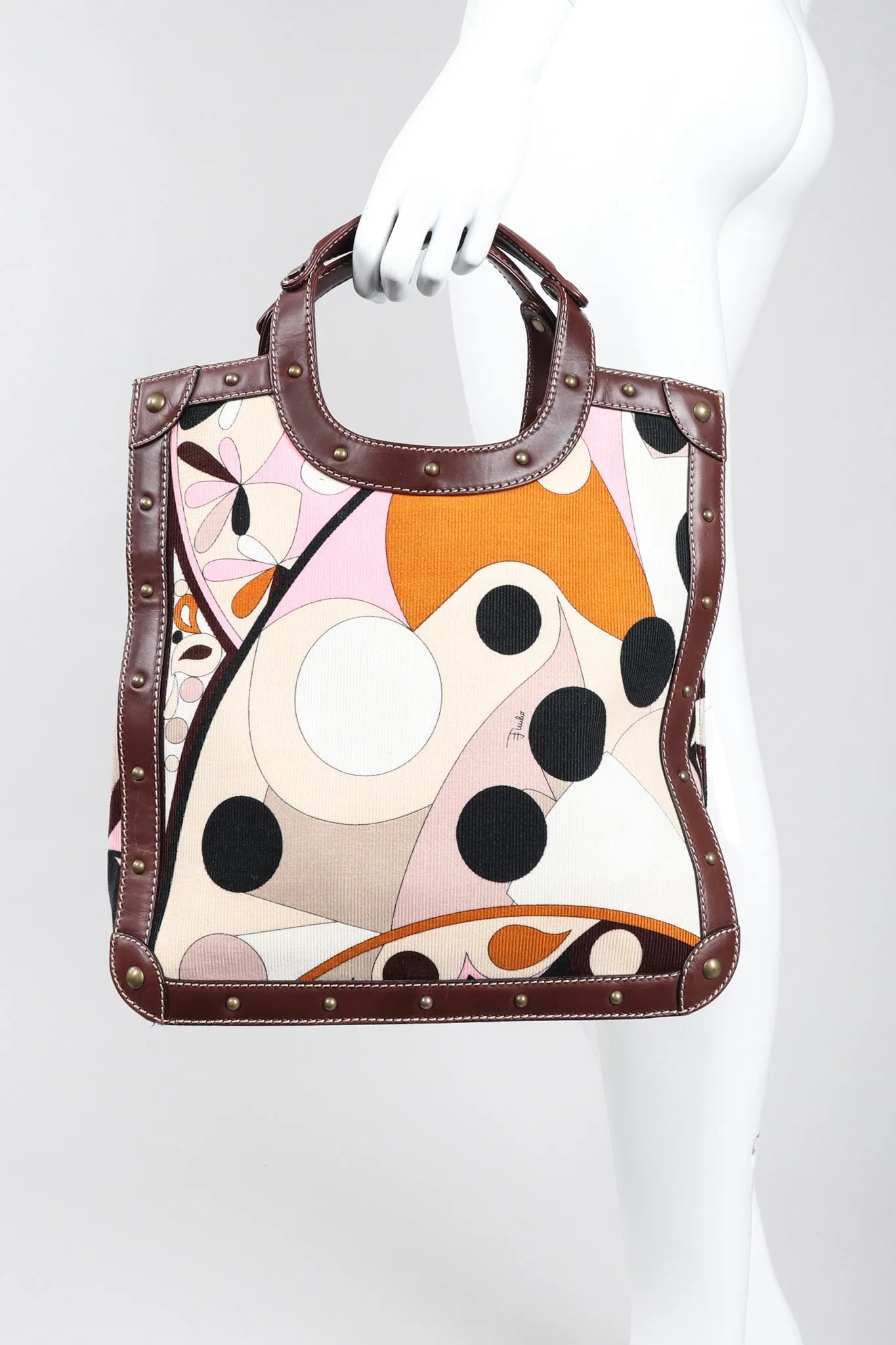 Corduroy Print Tote Bag