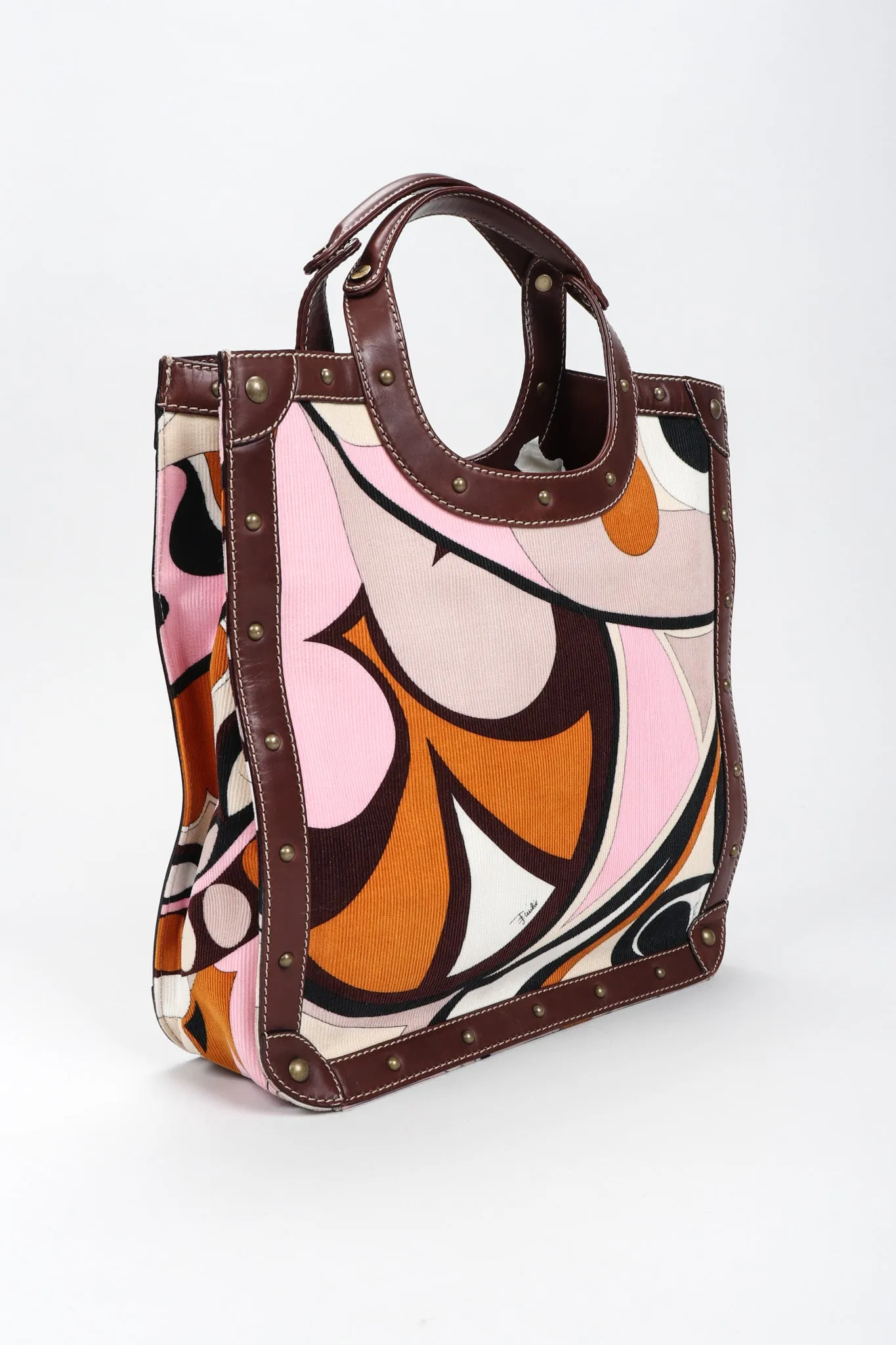 Corduroy Print Tote Bag