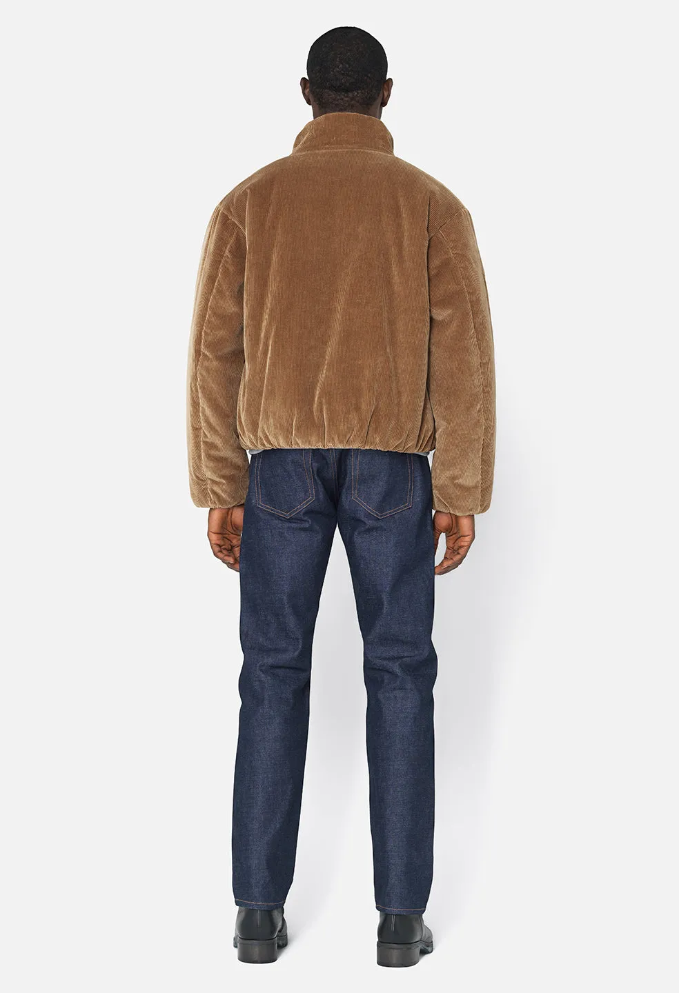 Corduroy Puffer Jacket / Camel