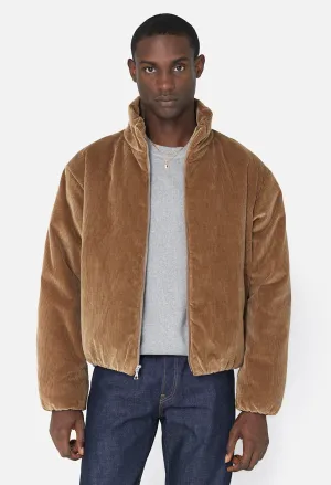 Corduroy Puffer Jacket / Camel
