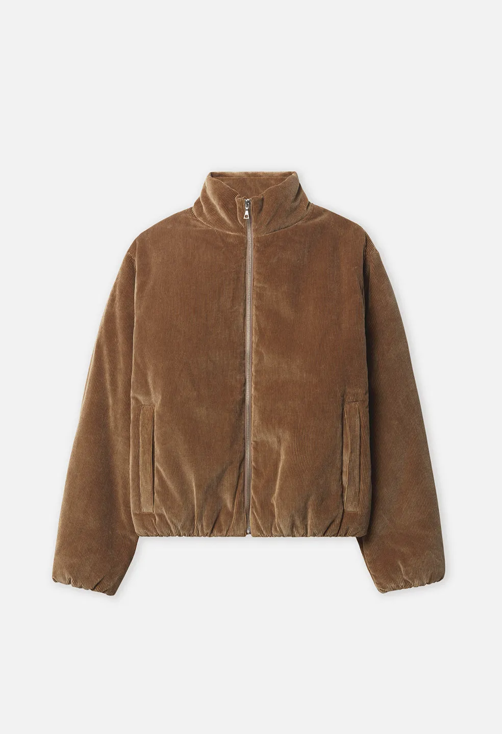 Corduroy Puffer Jacket / Camel