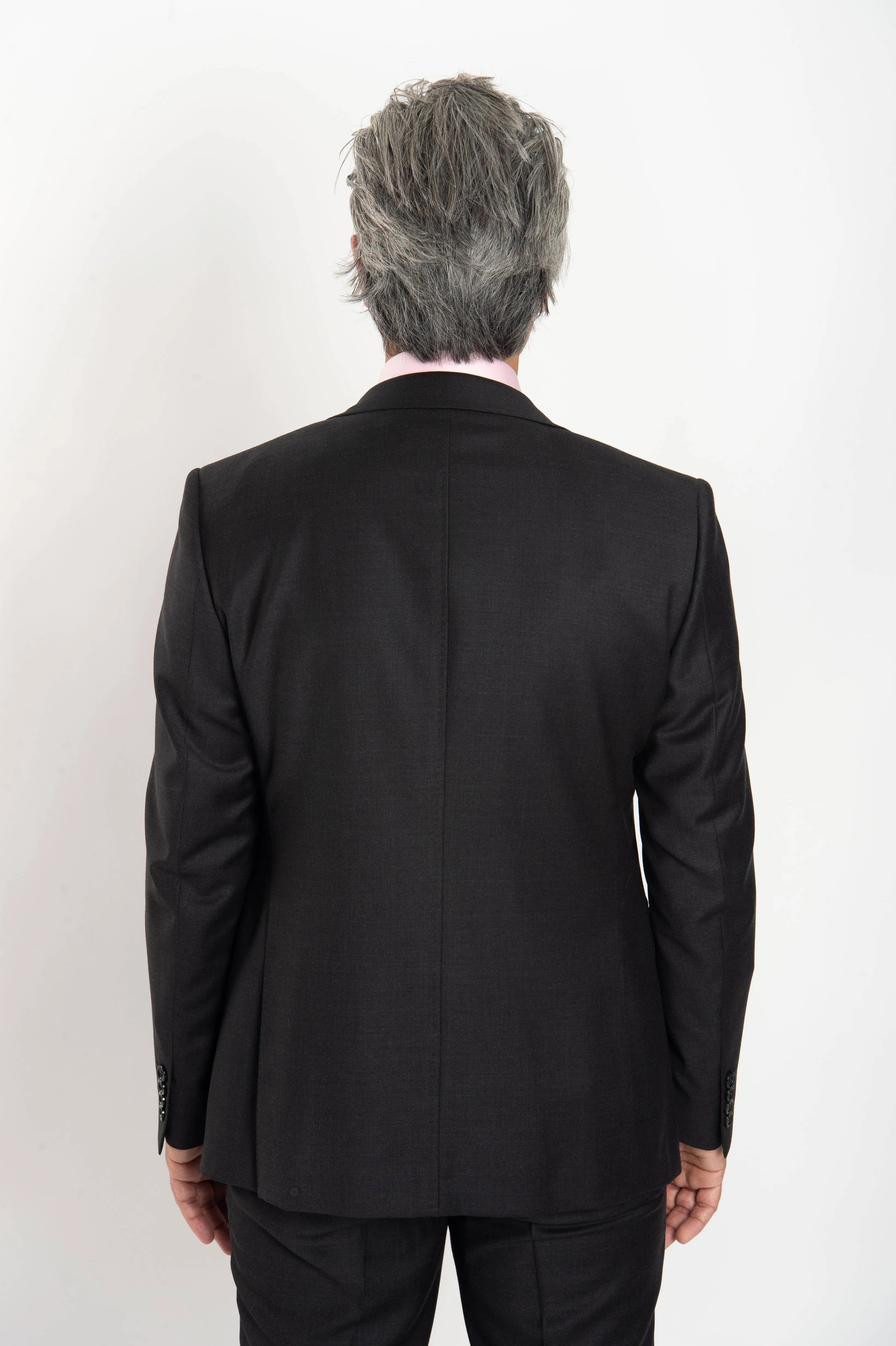 Cosiani Charcoal Slim Fit Wool Cashmere Suit
