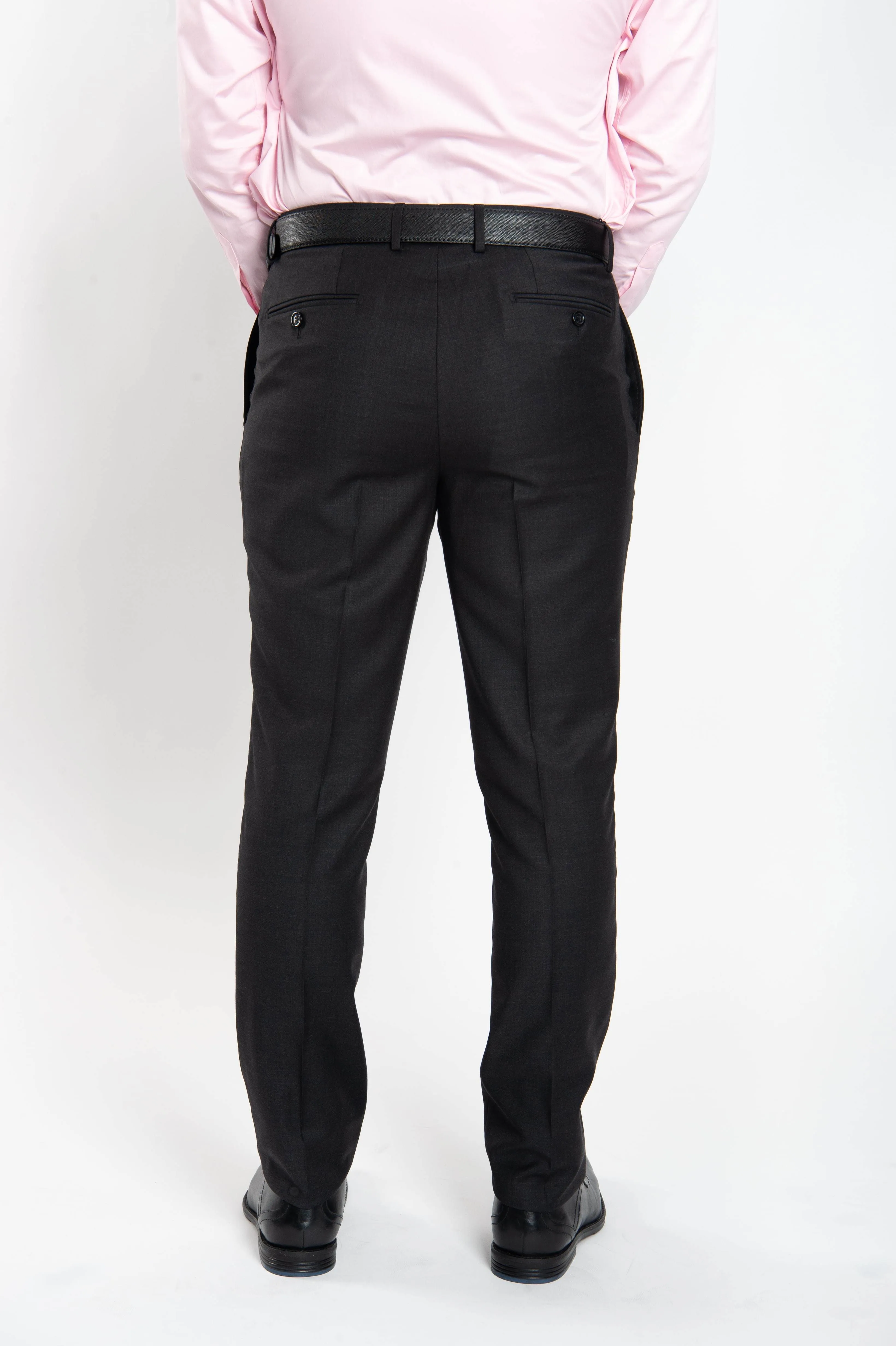 Cosiani Charcoal Slim Fit Wool Cashmere Suit