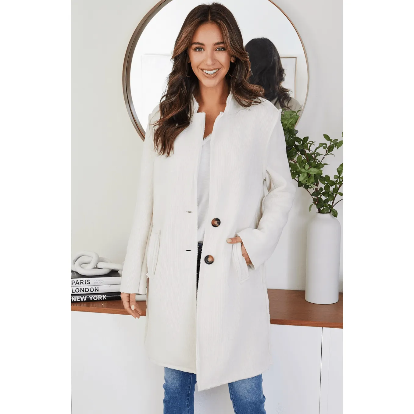 Cozy Corduroy Car Coat