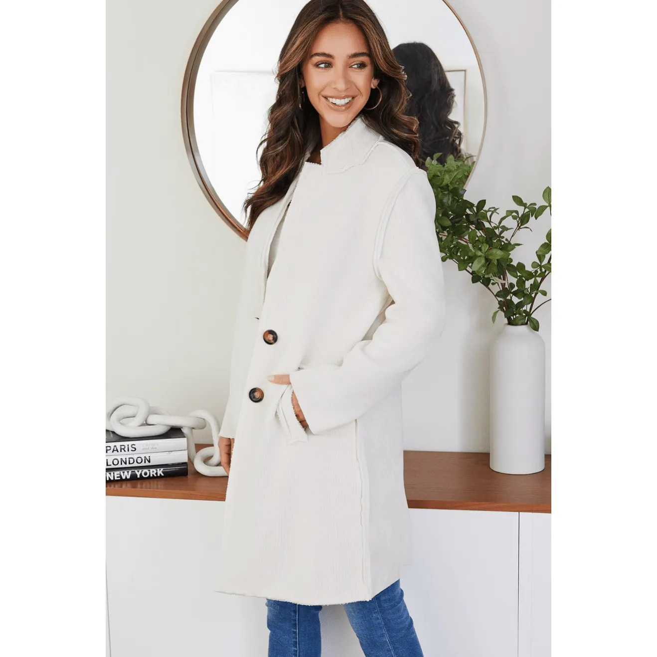 Cozy Corduroy Car Coat