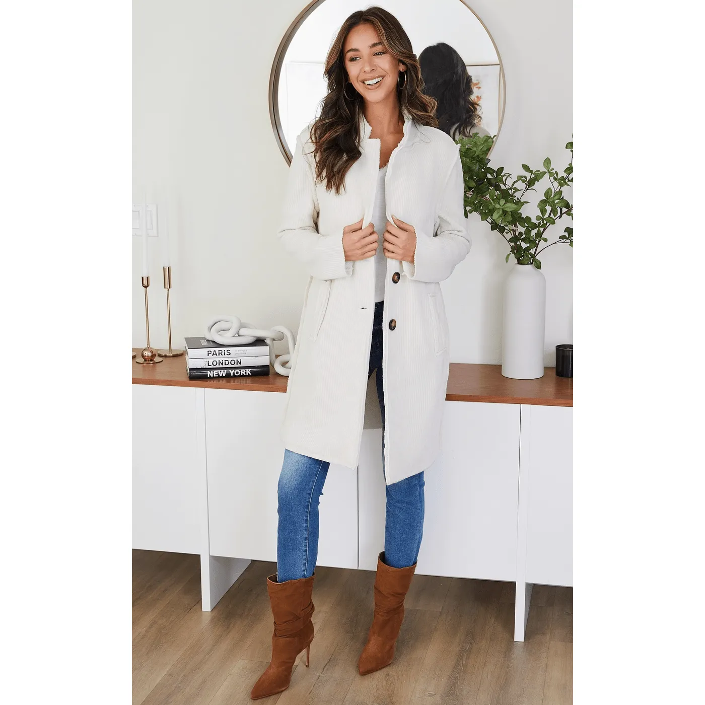 Cozy Corduroy Car Coat
