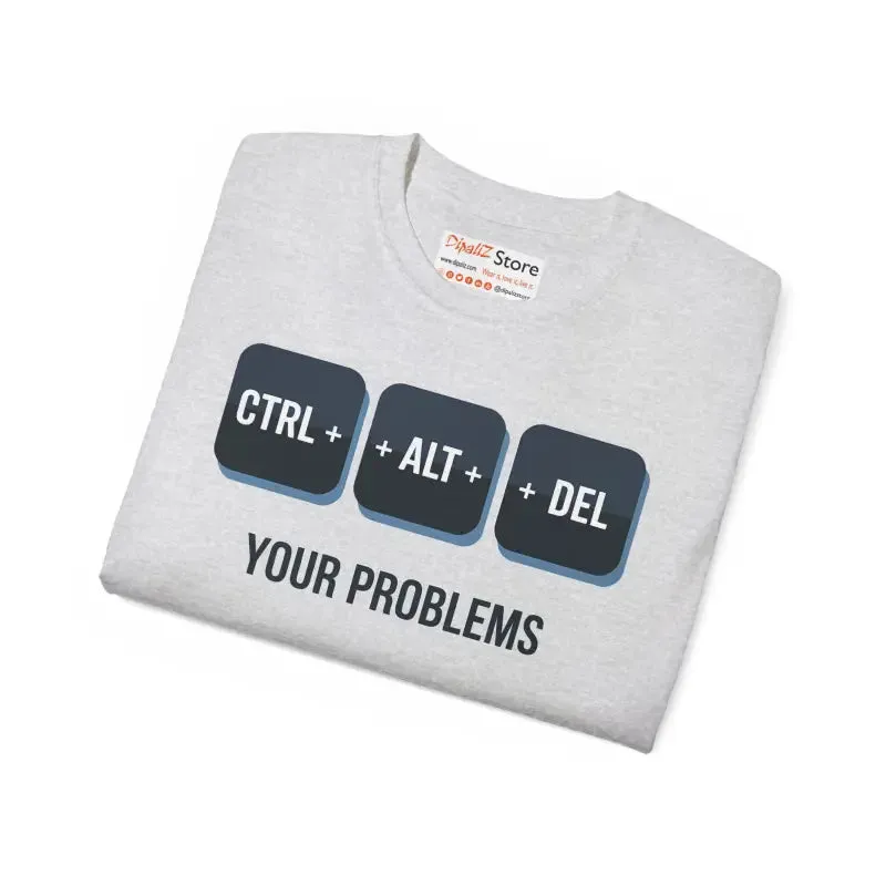 Ctrl Alt Delete Unisex Ultra Cotton Tee Transform Style