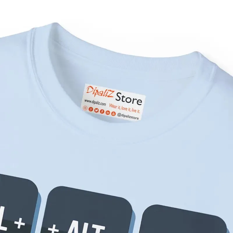 Ctrl Alt Delete Unisex Ultra Cotton Tee Transform Style
