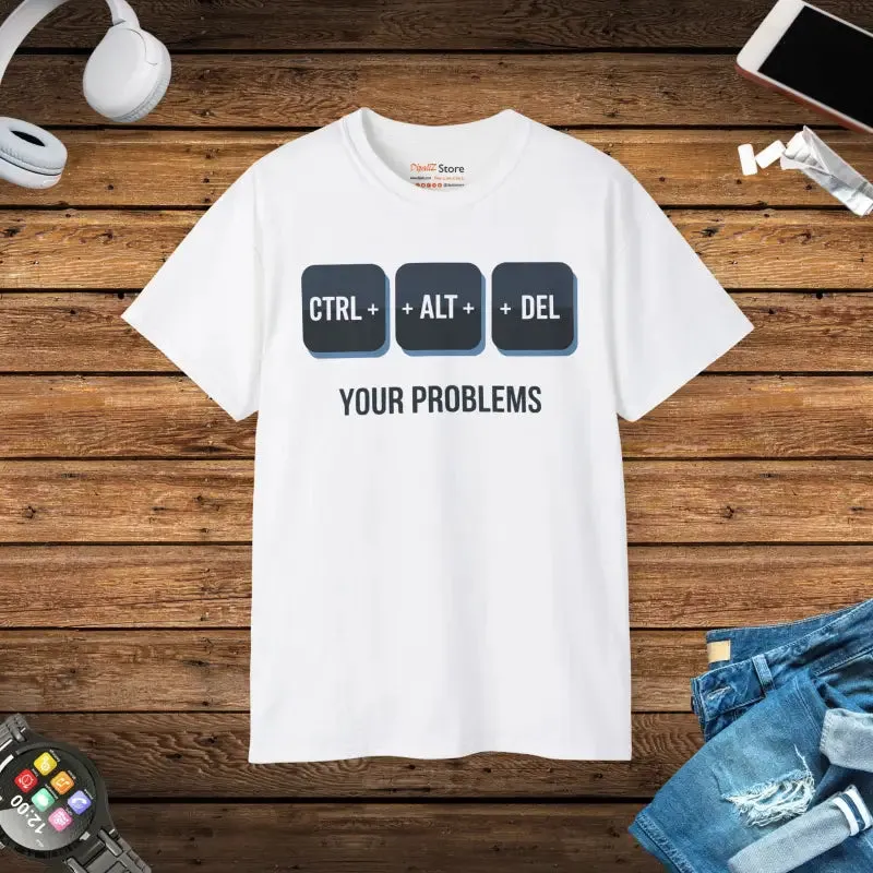 Ctrl Alt Delete Unisex Ultra Cotton Tee Transform Style