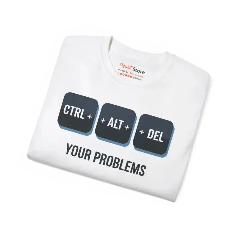Ctrl Alt Delete Unisex Ultra Cotton Tee Transform Style