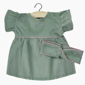 Daisy Dress   Headband - Sage Green Corduroy