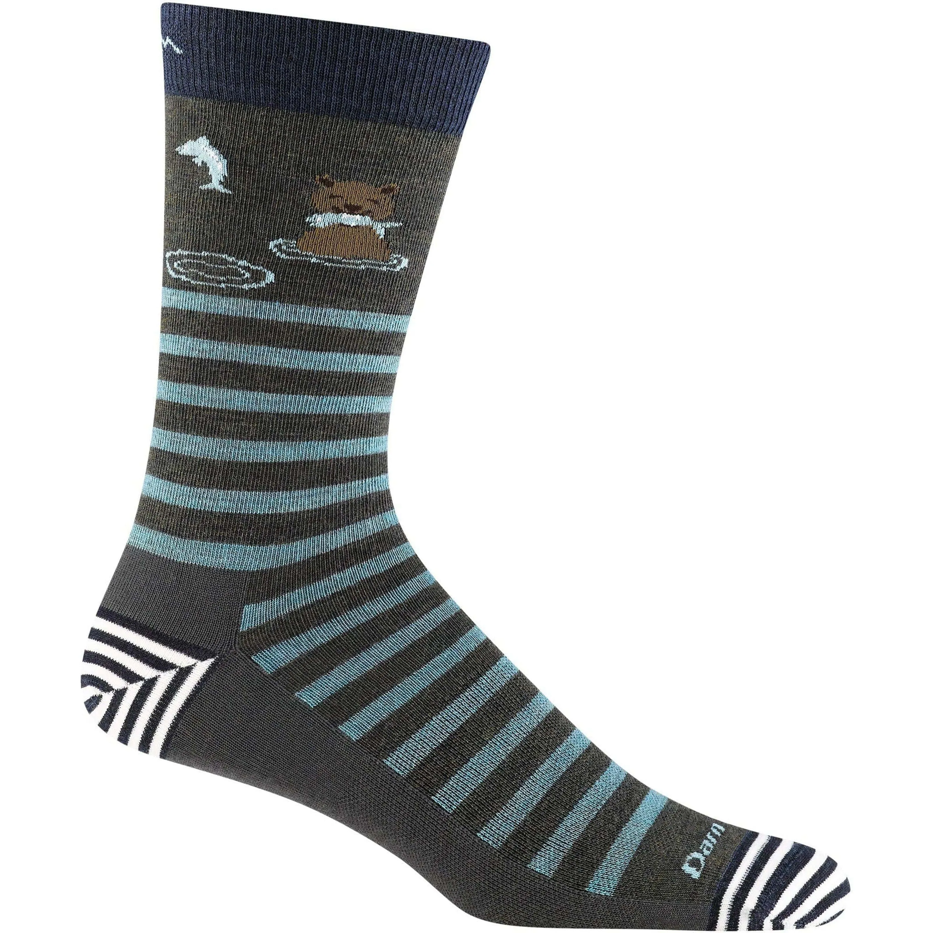 Darn Tough Mens Animal Haus Crew Lightweight Lifestyle Socks - Clearance