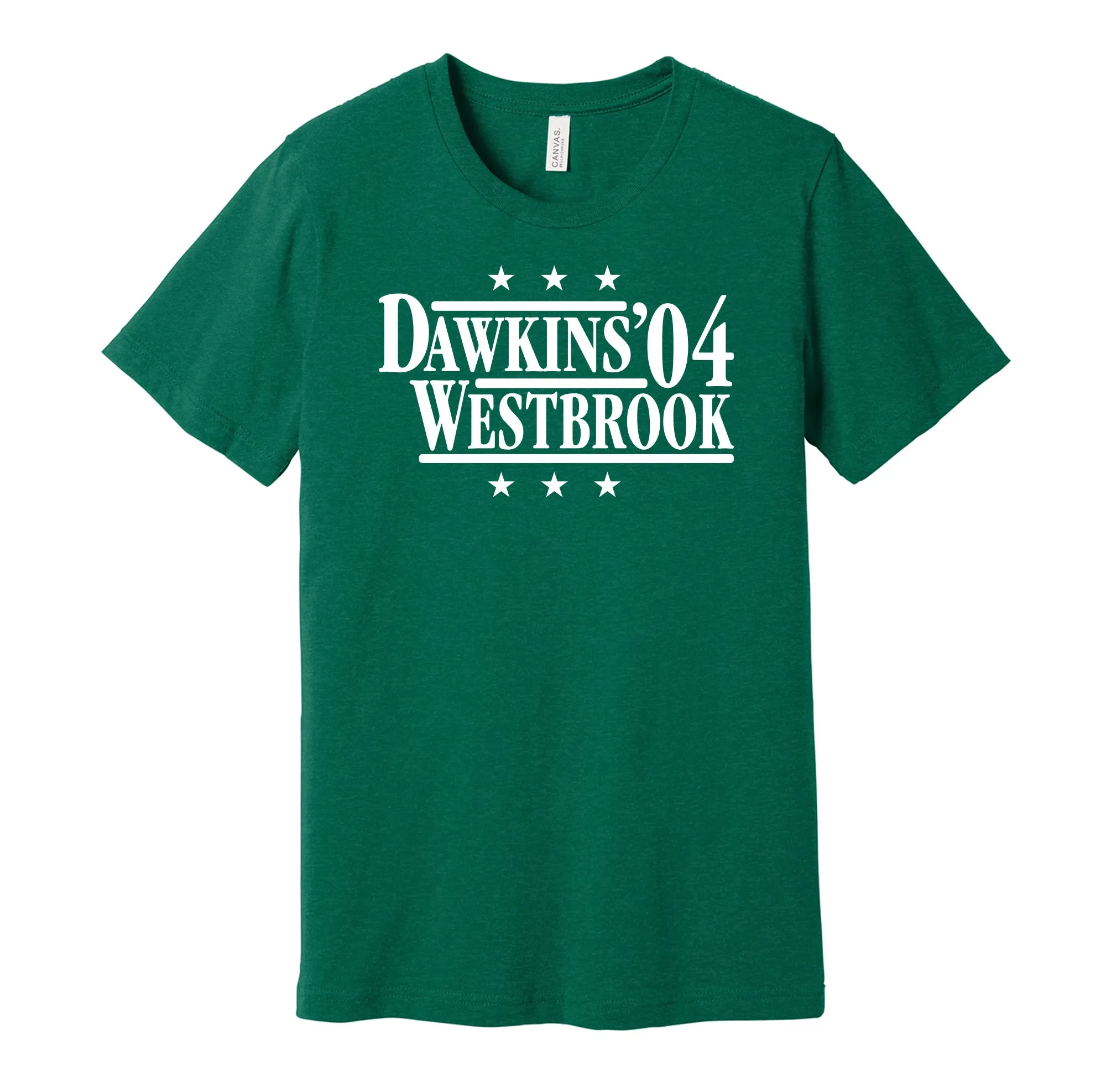 Dawkins & Westbrook '04 - Philadelphia Legends Political Campaign Parody T-Shirt - Hyper Than Hype Shirts
