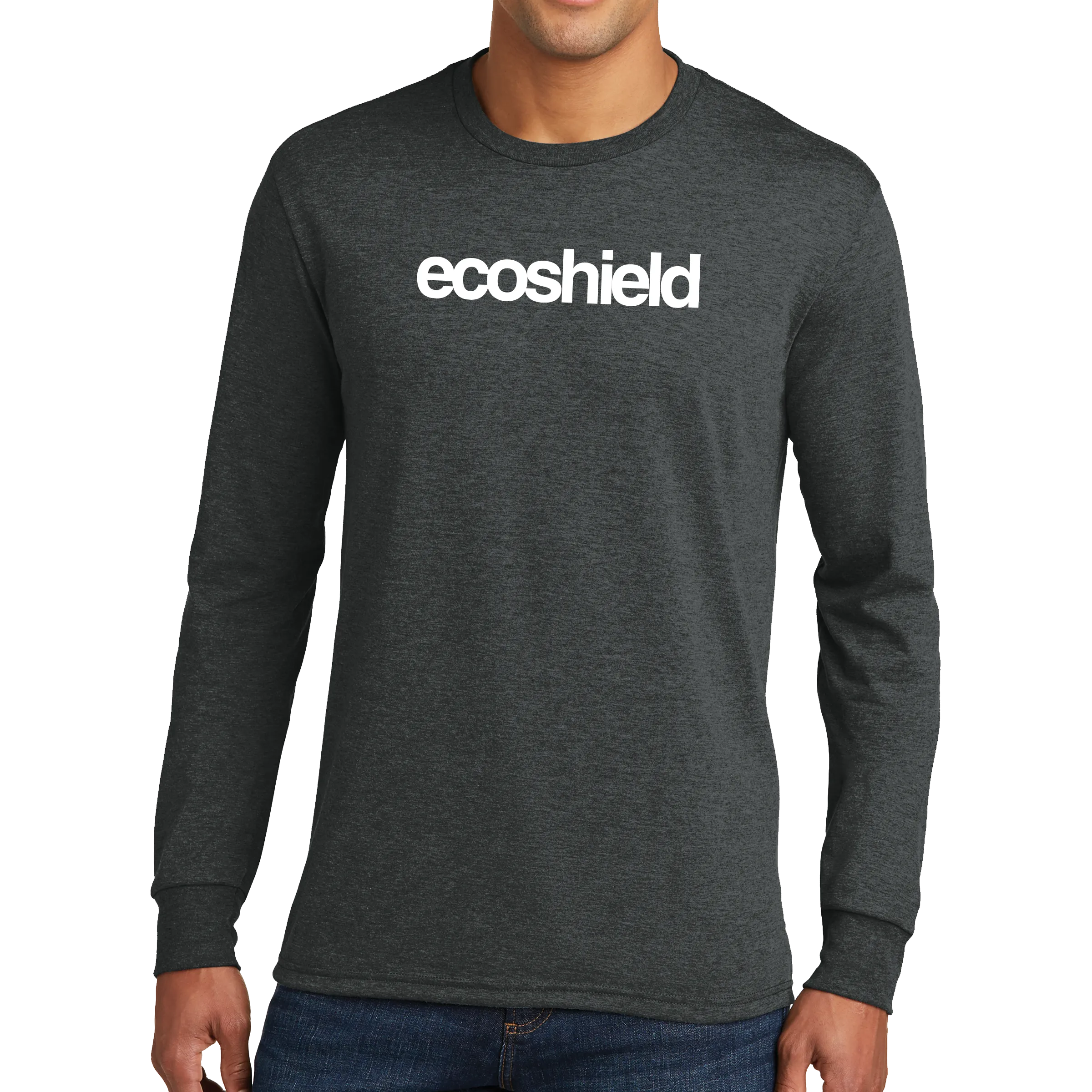 District Made Mens Perfect Tri Long Sleeve Crew Tee