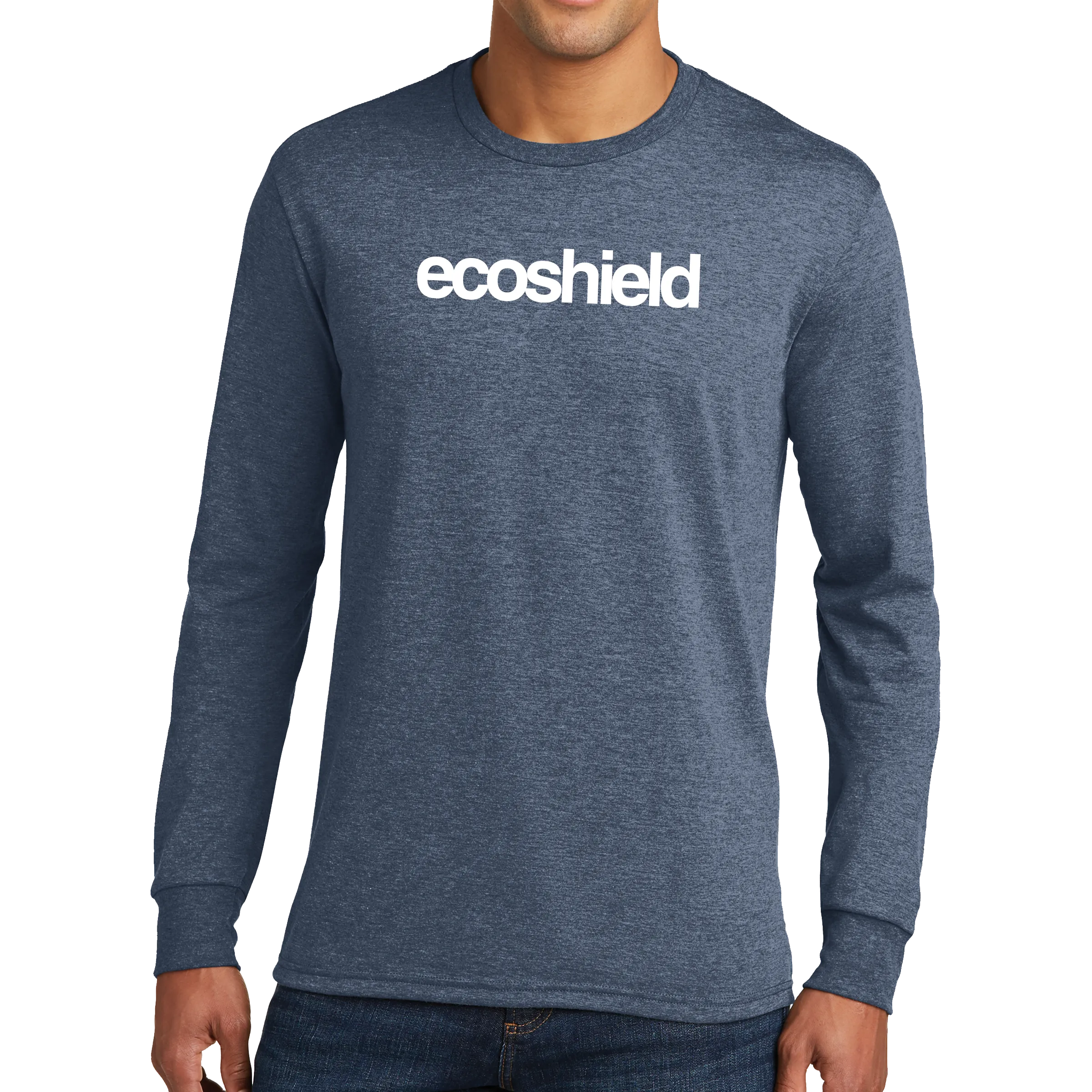 District Made Mens Perfect Tri Long Sleeve Crew Tee