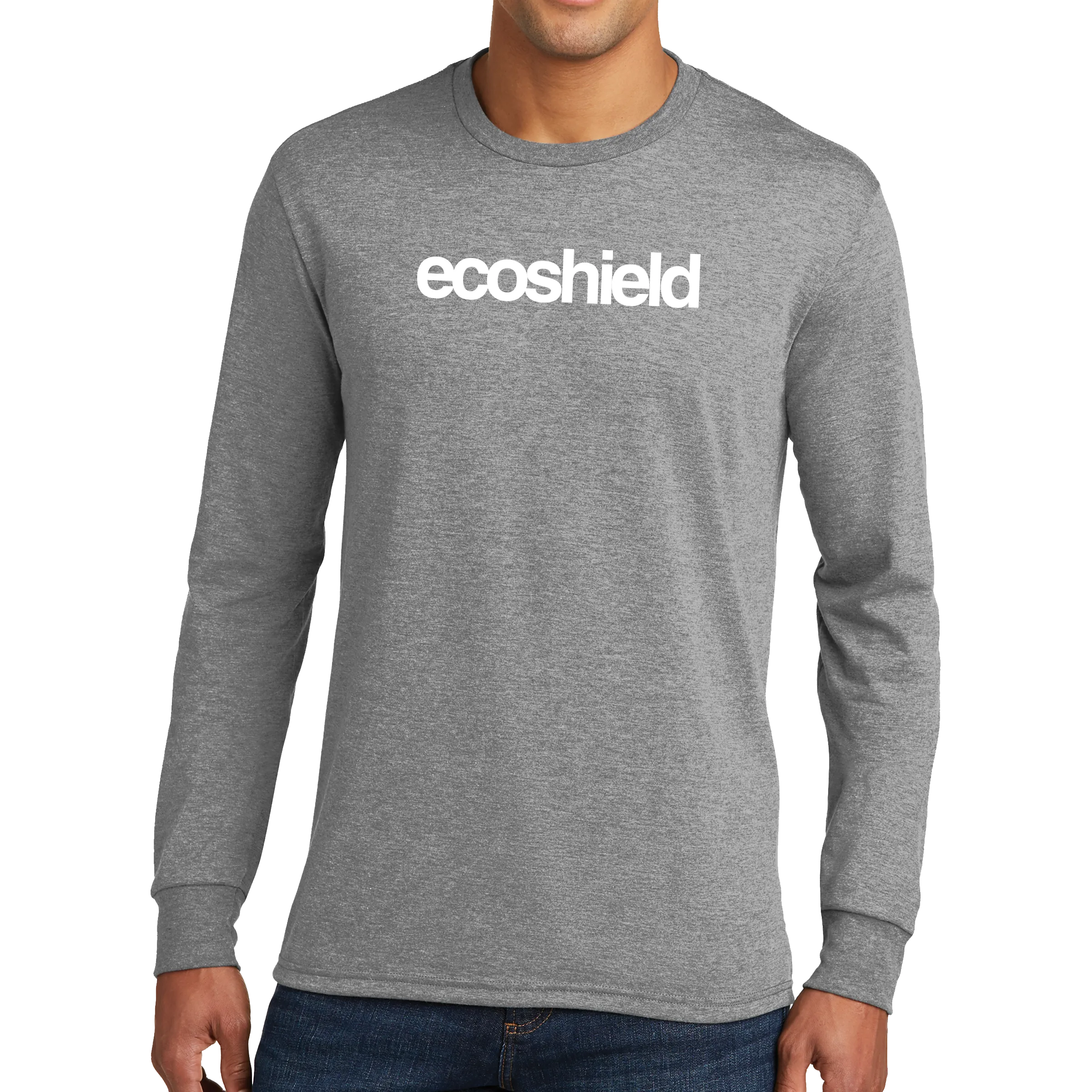 District Made Mens Perfect Tri Long Sleeve Crew Tee