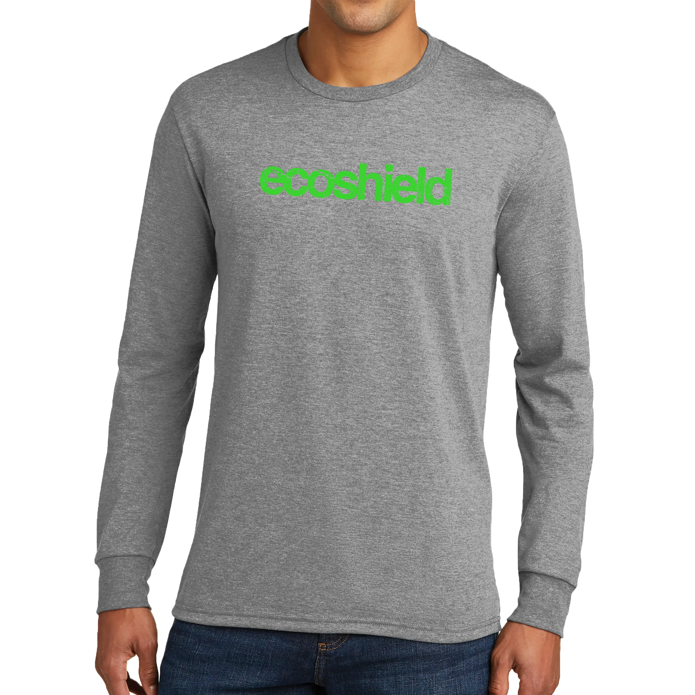 District Made Mens Perfect Tri Long Sleeve Crew Tee