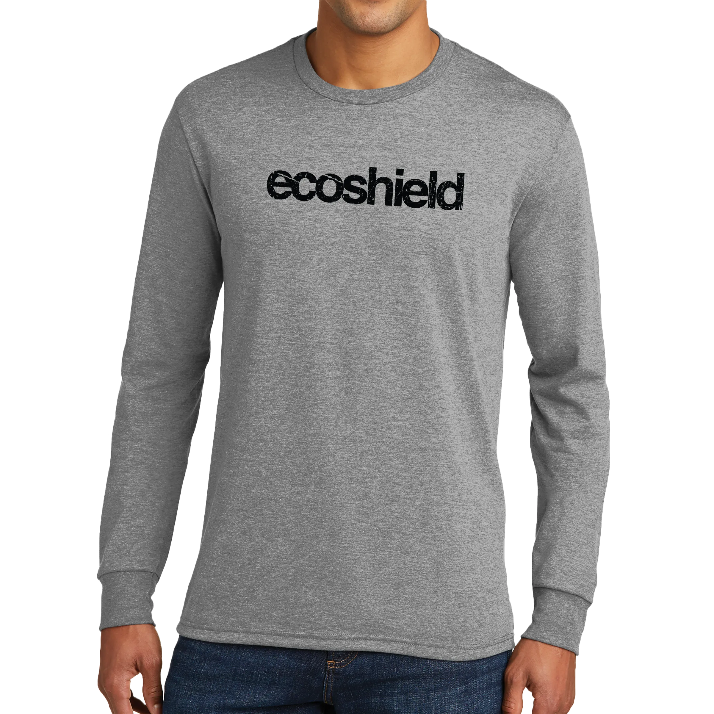District Made Mens Perfect Tri Long Sleeve Crew Tee