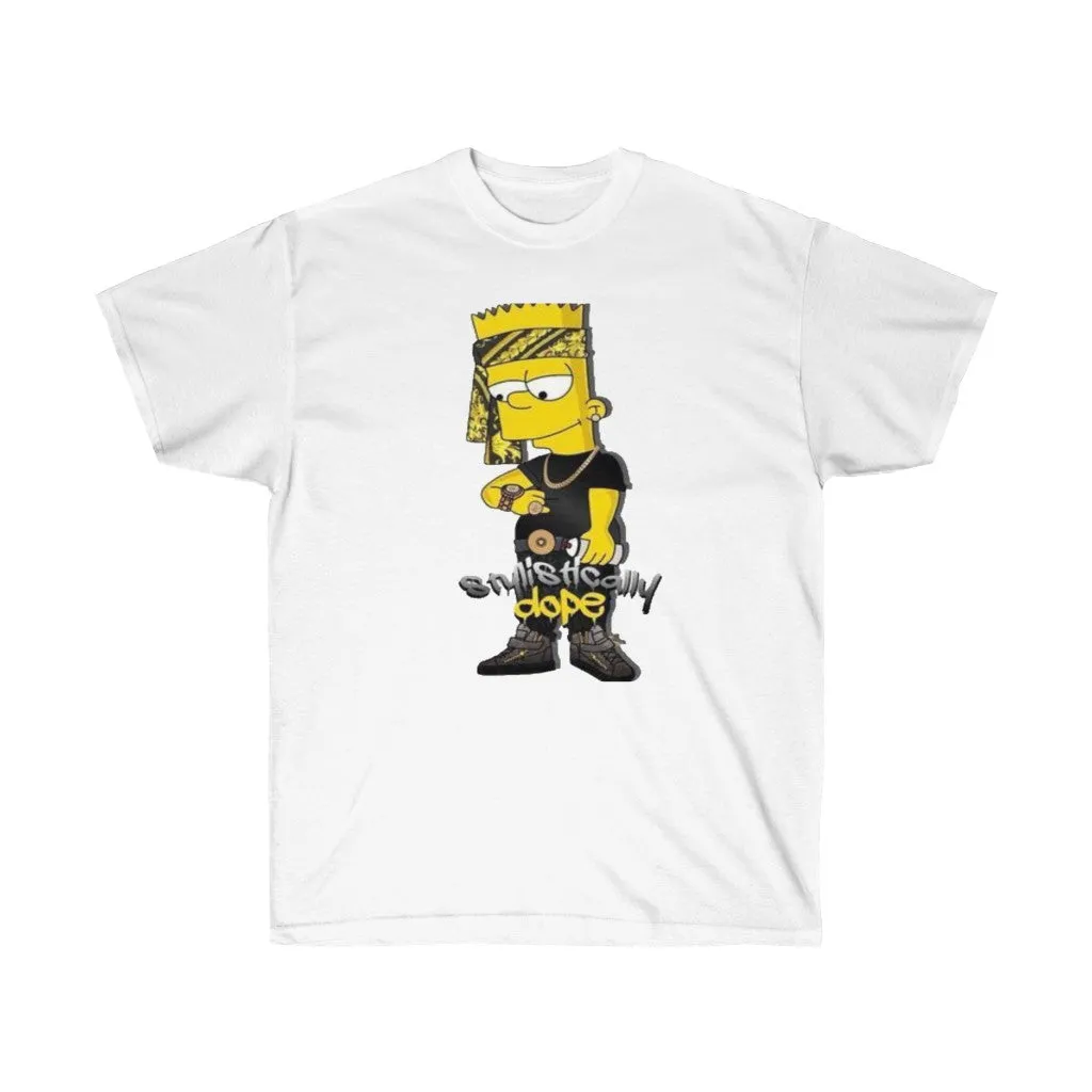 Dope Bart Unisex Tee, Custom T-shirt, Graphic T-shirt, Bart Simpson Tee